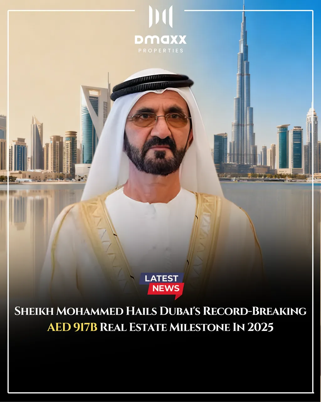 Dubai real estate hits record aed917 billion in 2025